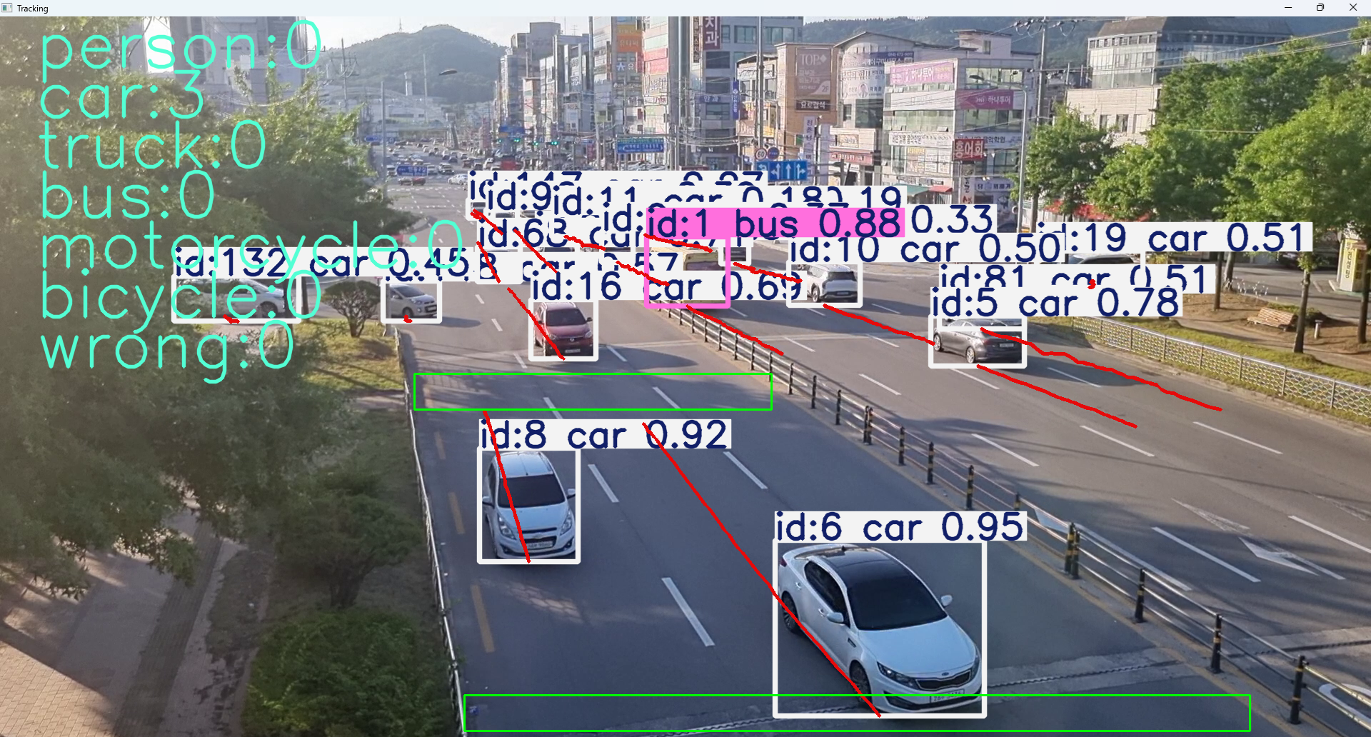 Vehicle Counter OpenCV 동작